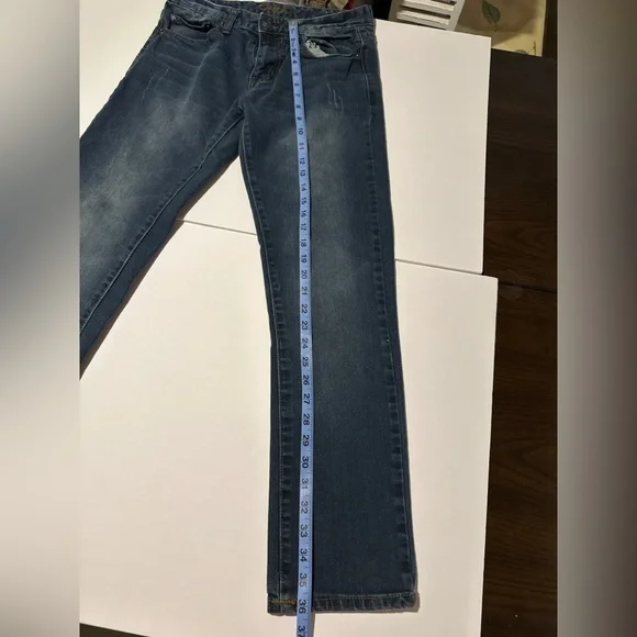 Carbon Men’s 30x30 Dark Wash Slim Straight Freedom Flex Stretch Jeans - Picture 7 of 8